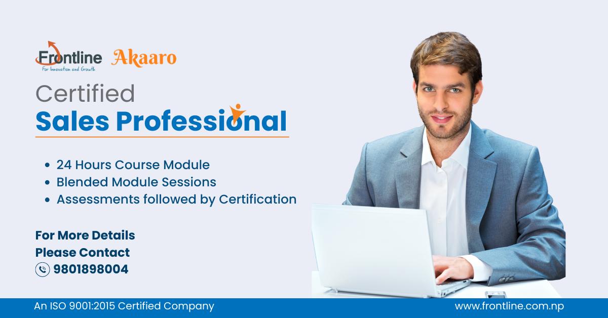 Certified Sales Professional training program